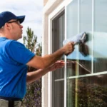 Professional residential window cleaning in Gibraltar removing salt spray to restore the view of the Rock for How Often Should You Clean Your Home Windows?