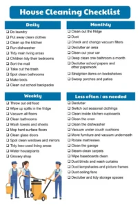 A detailed daily cleaning checklist for Gibraltar offices including high-touch point sanitization and window cleaning tasks.